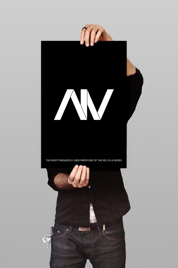A4 on the Behance Network #print #banner #typography