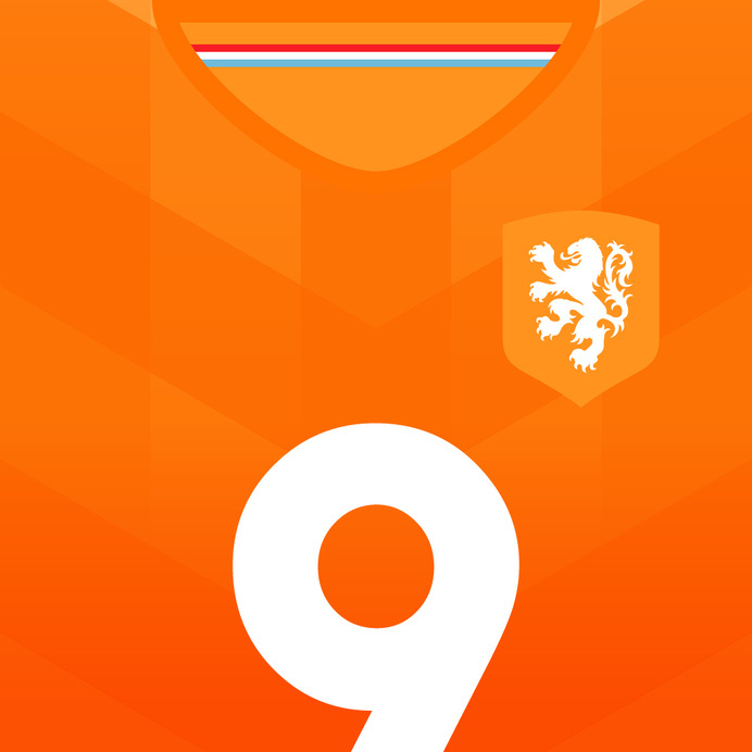 Netherlands Clockwork Orange #flat #swiss #netherlands #design #world #soccer #fifa #cup #futbol
