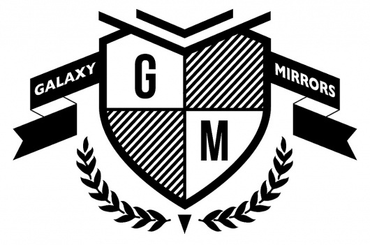 All sizes | Galaxy Mirrors Logo | Flickr - Photo Sharing! #logotype #flamingo #mirrors #bay #wreath #monge #mnge #arms #coat #galaxy #logo