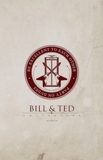 João Nóbrega, oliphillips: Bill & Ted University by Justin... #logotype