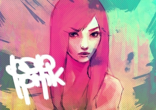 POP PINK by ~wataboku on deviantART #pink #illustration #color #pop