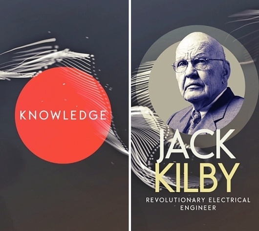 Bernard M. Gordon Tribute / Jack Kilby #large #type #typography