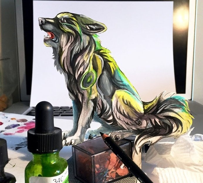 Colored Pencil drawing Art By Katy Lipscomb #pencil art #drawing art #pencil drawing