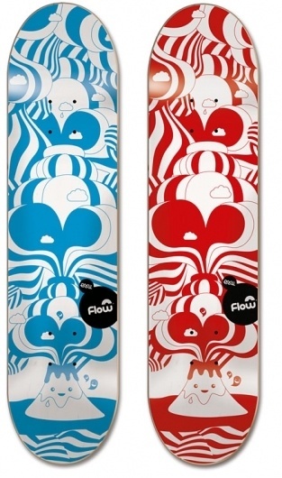 EMILKOZAK.COM » Flow Rupture #kozak #skateboard #illustration #emil