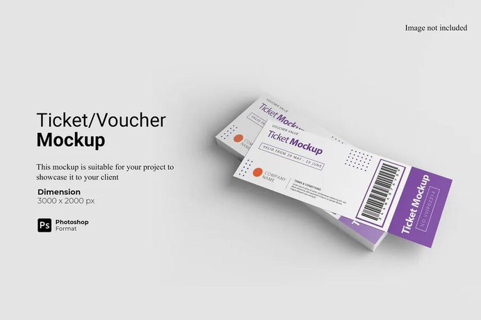 Ticket Voucher Mockup