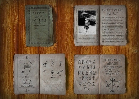 Akupoftea #old #book #barneau #voodoo #illustration #christophe #typography