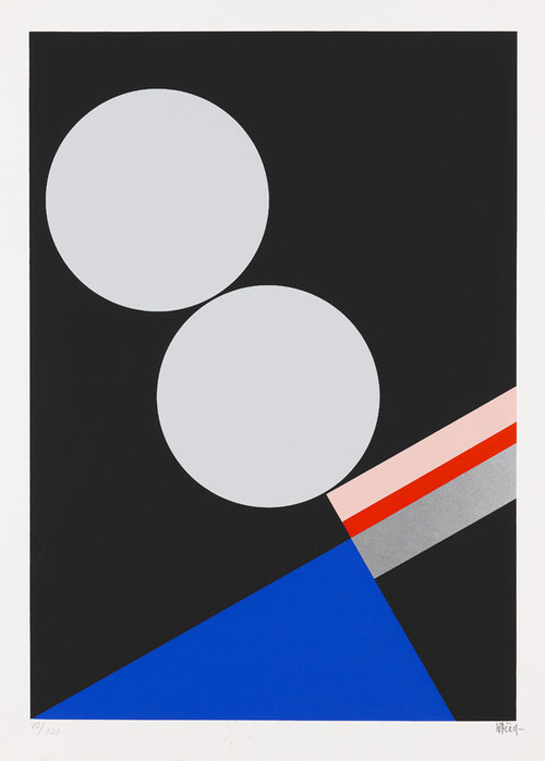 Walter Dexel — Komposition mit zwei hellen Scheiben (1929) #poster