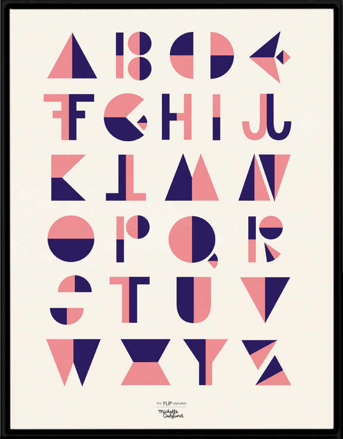 #nordic #design #graphic #illustration #danish #letters #simple #nordicliving #living #interior #kids #room #poster #alphabet #flip #rosa