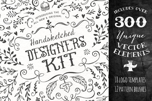 The Handsketched Designers Kit - Illustrations
