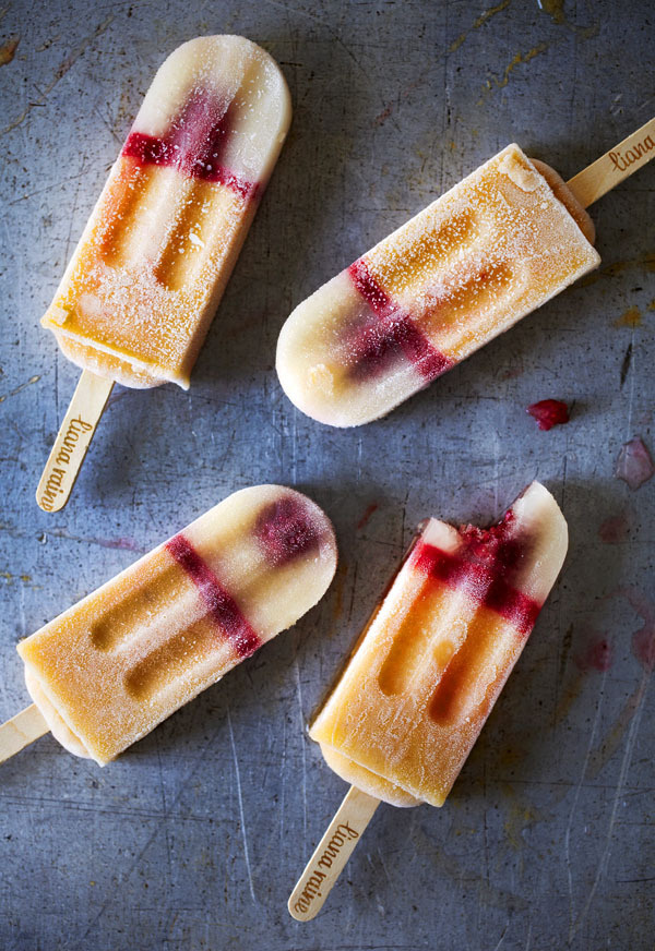 MOSCATO POP HERO #food #peach #moscato #sweets #raspberry