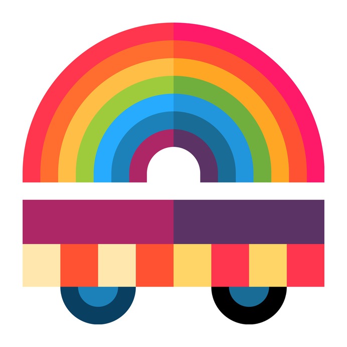 See more icon inspiration related to platform, float, pride parade, cultures, parade, celebration, transportation, wagon and transport on Flaticon.