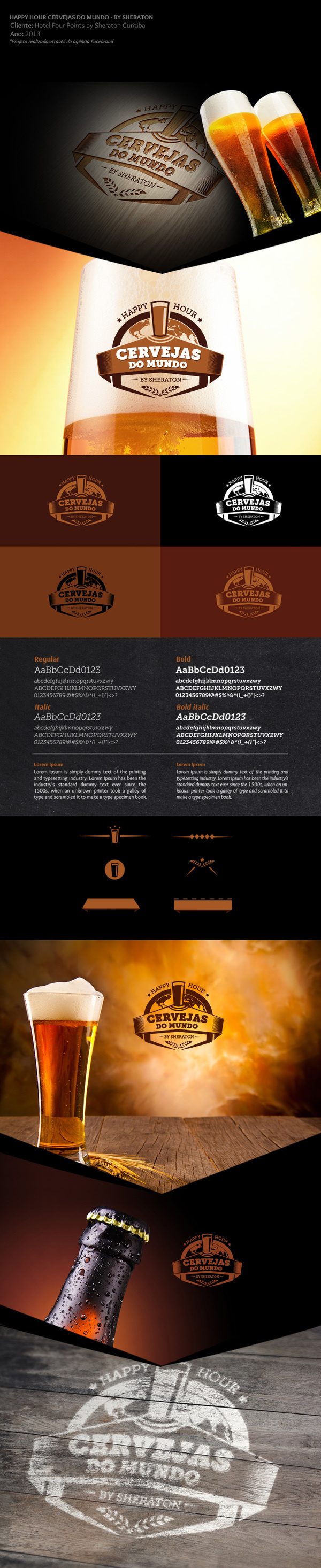 Happy Hour Cervejas do Mundo marianapoczapski #logo #identity #branding