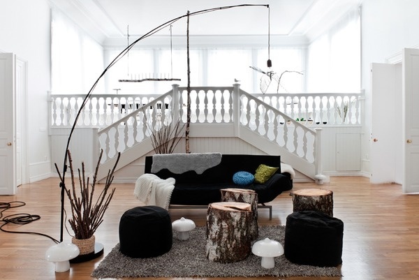 Photographer Idha Lindhag emmas designblogg #stairs #sofa #living #room