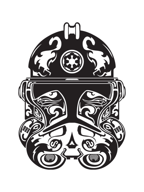 Stormtropper Laser Engrave - kudzd #trooper #illustration #storm