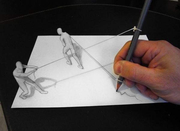 CJWHO ™ (Drawings by Alessandro Diddi 'All you need is a...) #illusion #design #illustration #art #drawing