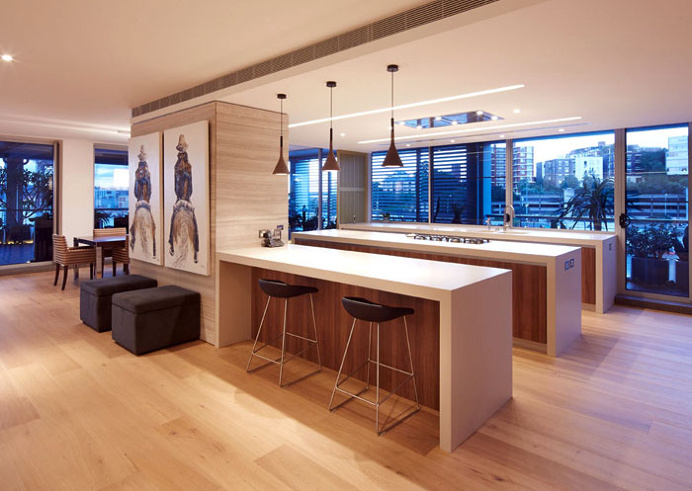 Spacious and Sophisticated Apartment in Sydney - #kitchen, #kitchens, kitchen ideas, kitchen design