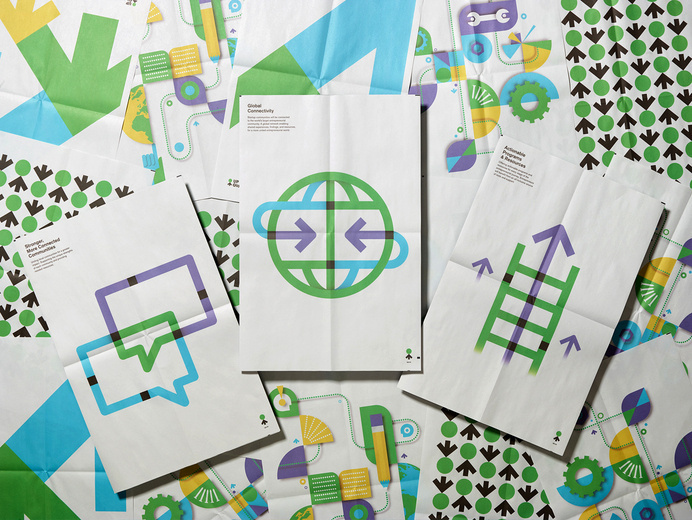 Up Global from Moniker San Francisco #geometry #branding #color #grid #overlay