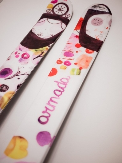 All sizes | Malota for Armada Skis | Flickr - Photo Sharing! #ski #girls #illustration #sport #winter