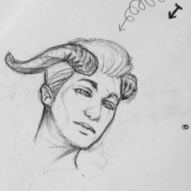 Francisco J Hernandez / Portfolio #gentleman #demon #horns #arrow #death