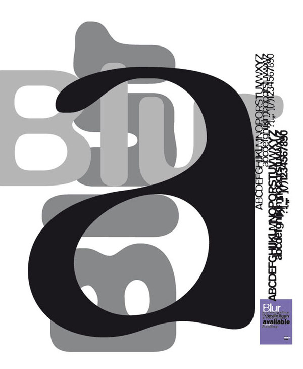 Brody blur typeface #typography