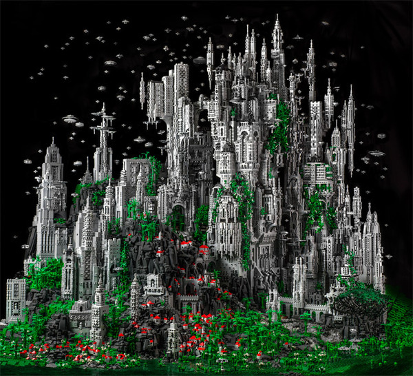 A 200,000 Piece Sci Fi LEGO Masterwork by Mike Doyle #legos #lego #art