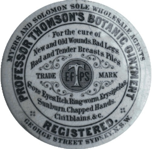 Google Image Result for http://www.roycroftauctions.com/files/2912/9643/7654/medicine-professor-thompson-botanic-ointment.gif #qintment #thomsons #botanic #professor