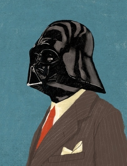 Star Wars Gentlemen от Chase Kunz | OSOMO #illustration #suit #wader