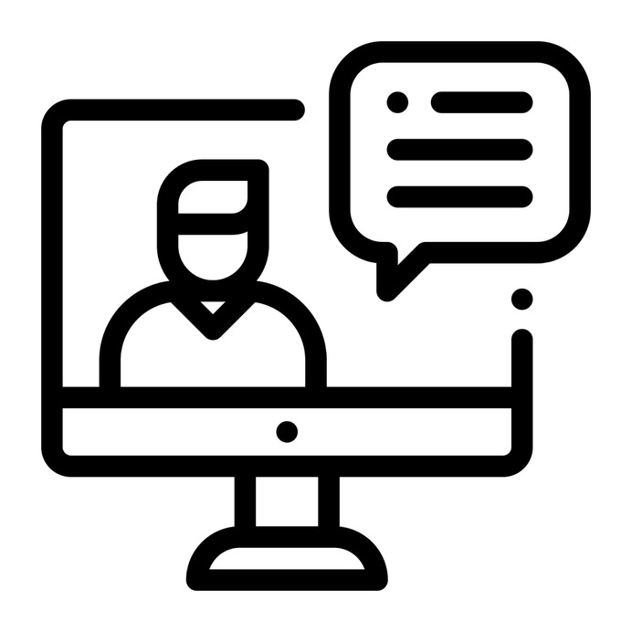 See more icon inspiration related to request, interview, job, user, boss, business and finance, human resources, video conference, reunion, communications, meeting, message, social media, business, people and computer on Flaticon.