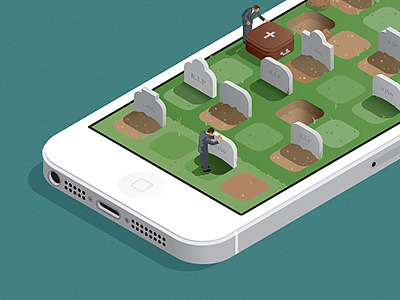 iOS rip #illustration