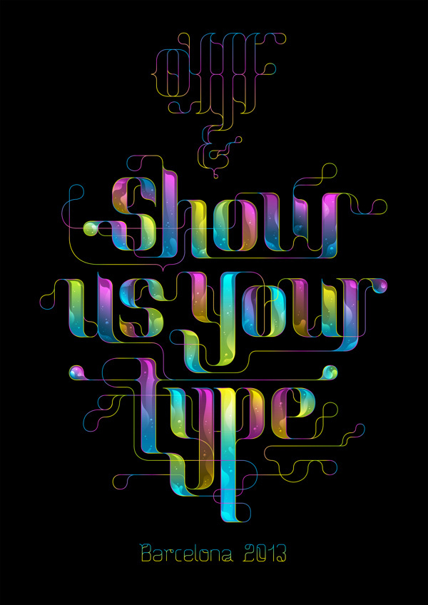 OFFF #lettering #showusyourtype #iris #baimu #colorful #offf #typography
