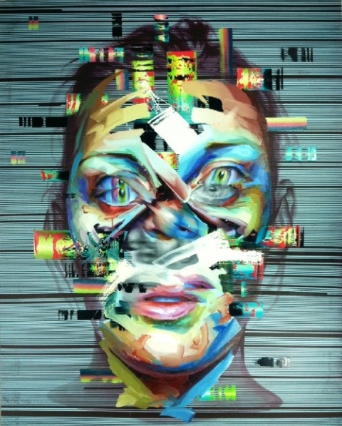 Justin Bower | PICDIT #design #paint #portrait #glitch #art #painting