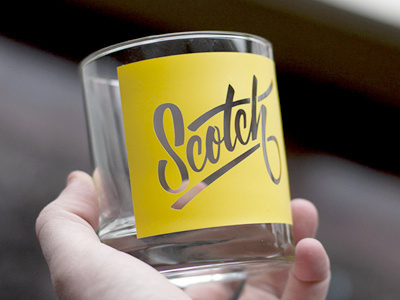 Scotch_drib #glass #lettering