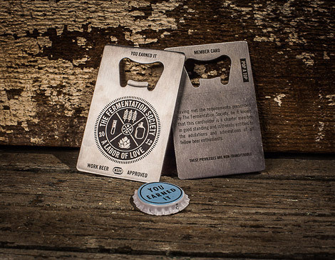 The Fermentation Society #beer #opener #branding #bottle