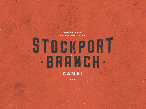 Canal C085 #mark #texture #logo #vintage #type #lost #typography