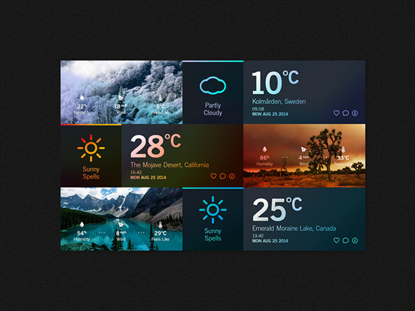 Weather Dashboard // Global Outlook UI/UX on Behance #flat #weather #ux #icon #interface #ui #iphone #dashboard #app #colors #photoshop #iso