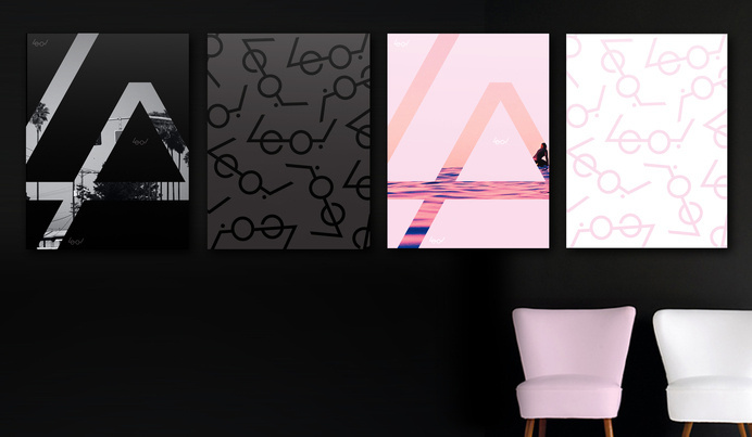 Leo! Posters #logo #pattern #typography #posters #poster #color #layout #branding #los angeles #la