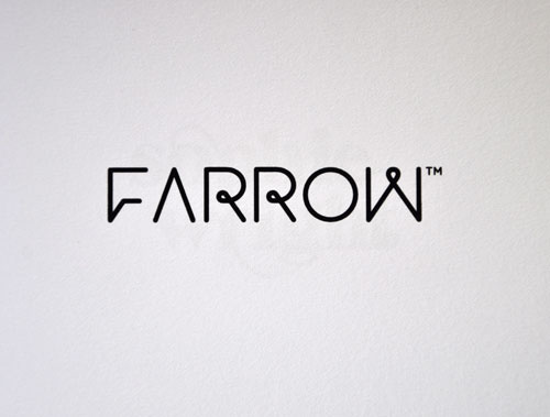 logo, farrow, type