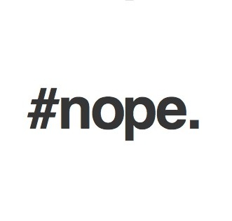 hashtags. #helvetica #hashtags #nope