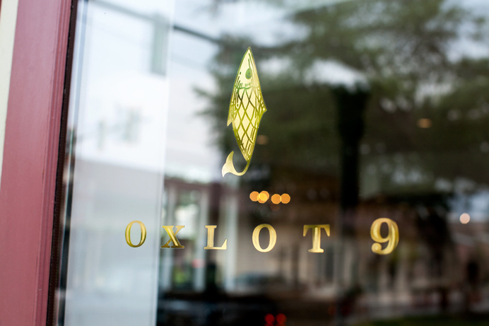 Oxlot 9 Restaurant Branding #branding #fish #oxlot #gold #logo