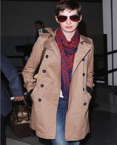Anne Hathaway is an amazing actress, she looks really pretty in this Double Breasted Brown Coat that you can't resist wearing it. Buy Now Here #annehathaway #browncoat #doublebreastedcoat #actress #fashion #womenfashion #vogue #celebrity
