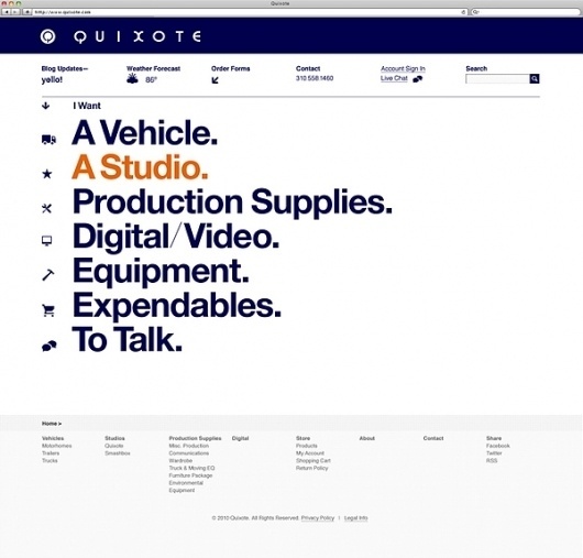 Quixote on the Behance Network #website #graphics #helvetica