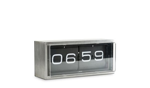 LEFF - Brick Flip Steel&Black by Erwin Termaat | Northern Icon #clock