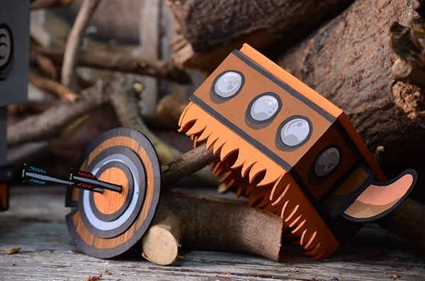 VIKINGO TOY on Behance #arrows #wood #shield #paper #toy #viking