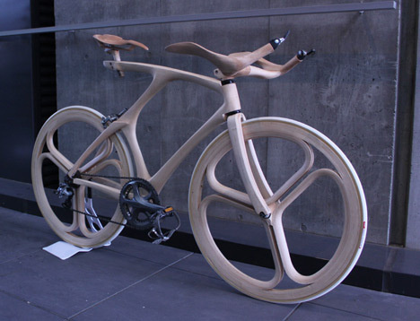 YojiroOshima WoodBike 3qFront.jpg #bicycle #wood #bike
