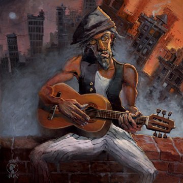 NOCHE DE MUSICA by Justin Bua #justin #bua #painting