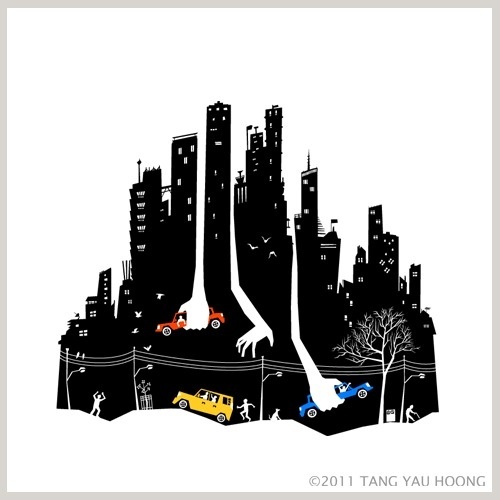 Beware of Those Hands Tang Yau Hoong wp #negative #illustration #tangyauhoong #space