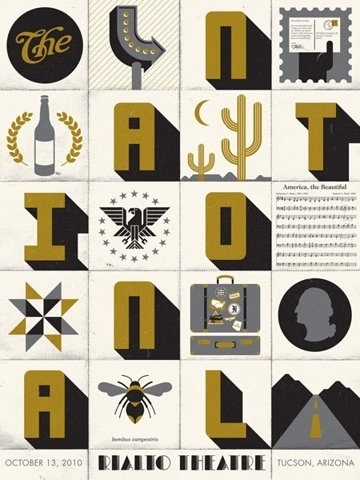 FFFFOUND! | GigPosters.com - National, The #national #gold