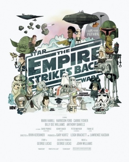 Star Wars example #330: NiceFuckingGraphics! #empire #wars #strikes #the #back #star #poster