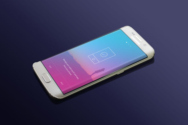 Free Samsung Galaxy S6 Edge Mockup PSD