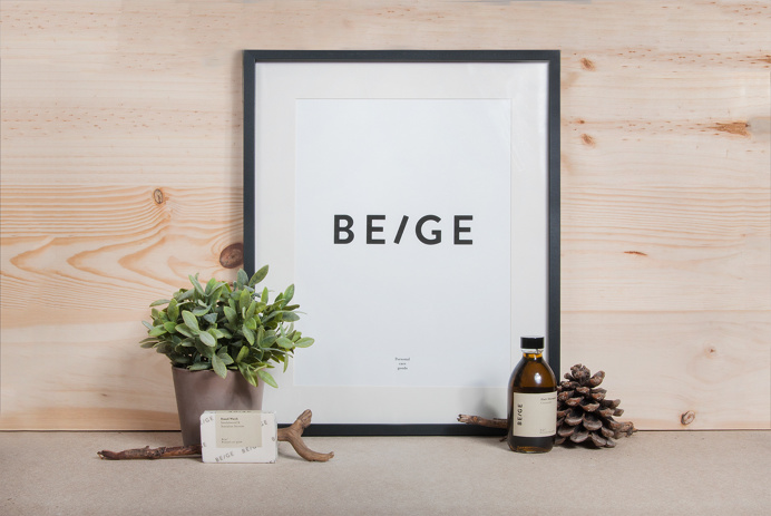 Beige branding packaging beauty natural cosmetics products beautiful corporate design identity minimal simple best trend designinspiration d